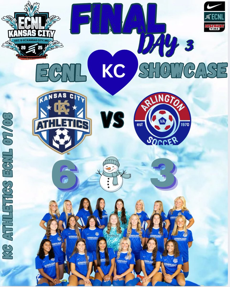 KC Athletics Academy Elite 07/08 ECNL tweet media