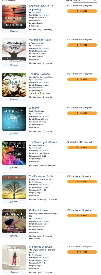 houseofbread's tweet image. Audio Books by Ted J. Hanson
audible.com/search?searchN…