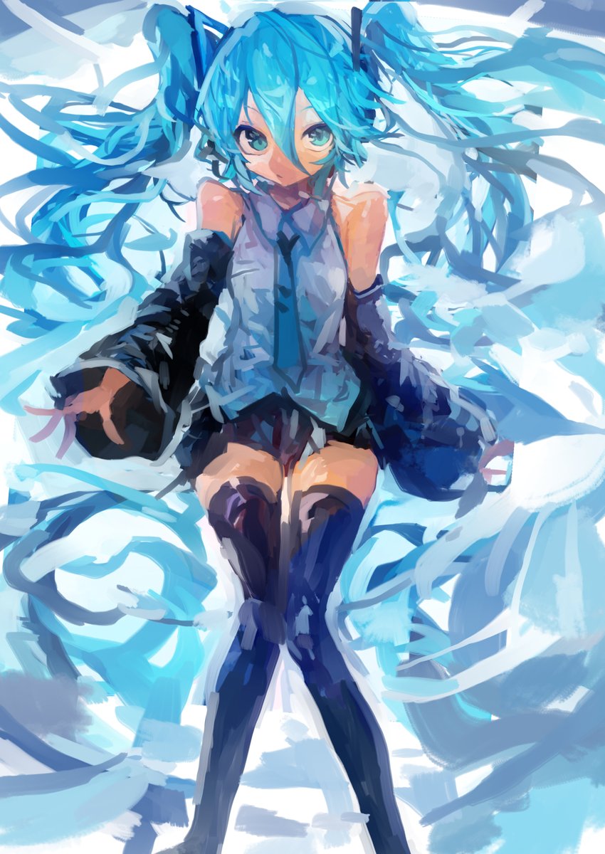 初音ミク 「ミクさん」|カーミン@よどみないのイラスト