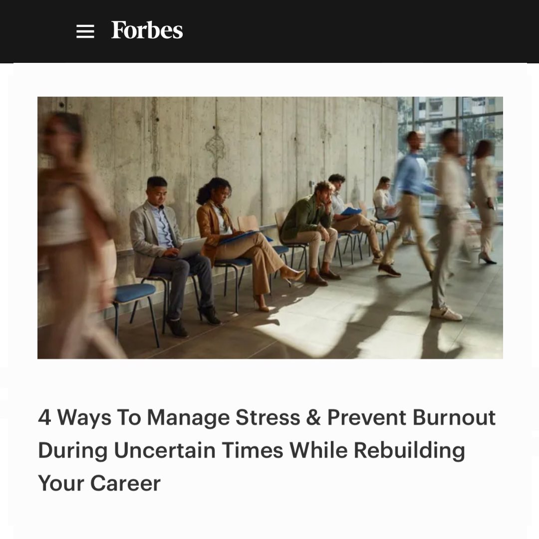 In times of transition, grounding oneself and managing stress becomes especially important. For professionals experiencing multiple changes, maintaining stability and prioritizing mental well-being can make all the difference.

Read more here. 👇🏾

forbes.com/sites/britneyp…