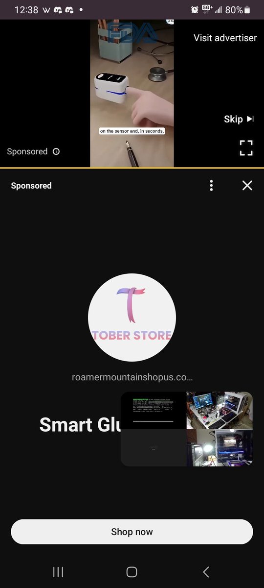 Sheesh, I'm browsing YouTube on my lunch break, and some ads I get are very disgusting. I just saw one that presents footage of pulse oximeters and passes them a no-prick glucose meter for diabetic individuals. This is the type of AI slop that definitely needs to go!