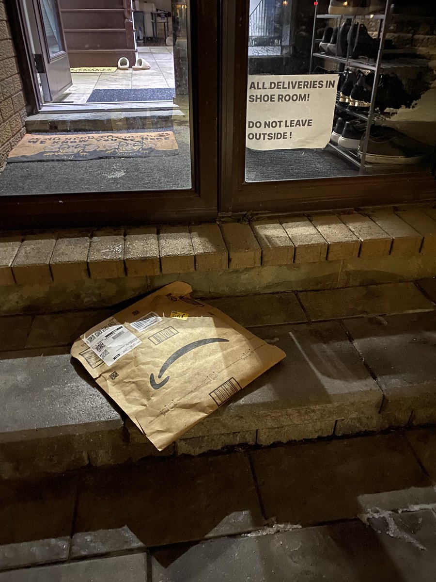 You can’t fix stupid…..

Amazon driver left this out, directly in front of the sign…..

Sheer stupidity, laziness, or illiterate?
I can’t decide which……..
🙄🙄🙄🙄

<a href="/amazon/">Amazon</a> <a href="/amazonca/">Amazon Canada</a>