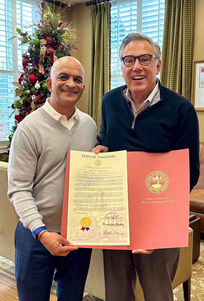 3HGroup's tweet image. Deeply honored to receive Tennessee House Joint Resolution 695 recognizing 3H Group's 25th anniversary!

This journey wouldn't be possible without our amazing team and partners. Thank you to everyone who has been part of our story.

Here's to 2025 and the next chapter together!