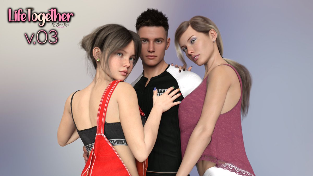 ♡ LIFE TOGETHER ♡ Progress Update v.03 
This week!
- 100 Dialogue 
- 100 Renders 
- 1 Animations
- 2 Routes
Patreon: patreon.com/c/mrblackeyes
Subscribestar: subscribestar.adult/mr-blackeyes
Boosty: boosty.to/mr.blackeyes
Itchio: mrblackeyes.itch.io