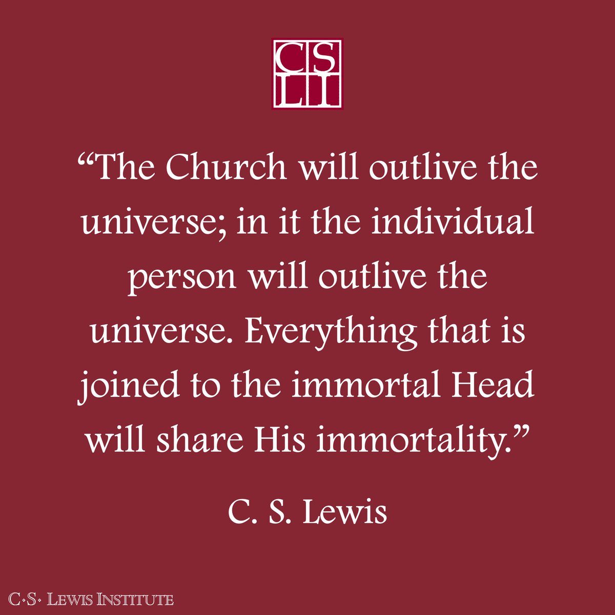 C.S. Lewis Institute (@cslichicago) on Twitter photo 