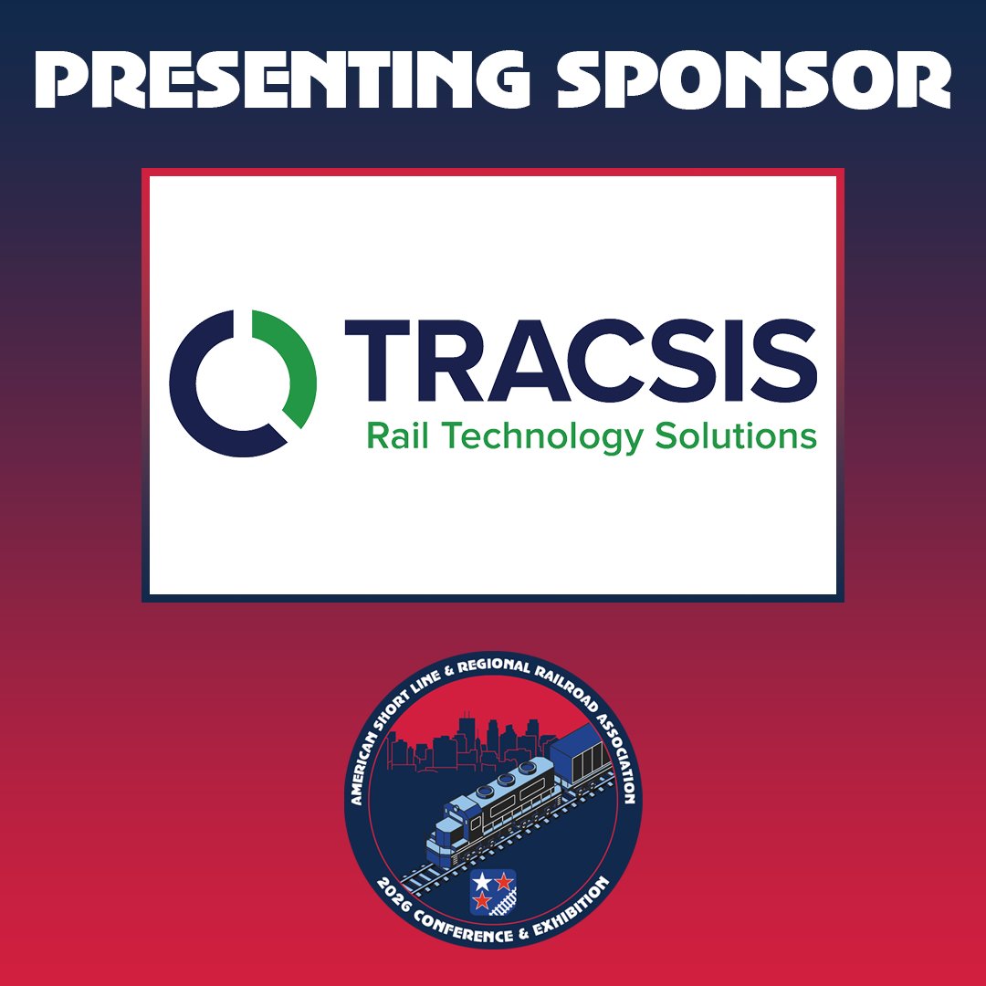 Both Tracsis and ASLRRA work to help short line and regional railroads do their jobs better, so it makes sense that Tracsis 🤝 ASLRRA when it comes to putting on the #ASLRRA2026 Annual Conference. 

We are grateful to Tracsis for being a Presenting Sponsor of our upcoming 2026