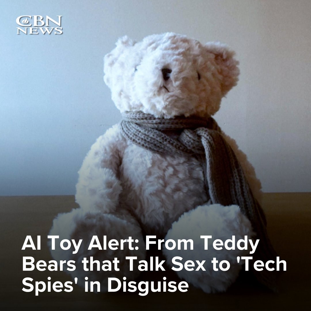 CBNNews's tweet image. As parents are shopping for the perfect Christmas gifts for their children, watchdog groups are warning that some toys marketed for kids are potentially dangerous.

Toys with AI chatbots could encourage children to play with dangerous objects or engage in inappropriate…