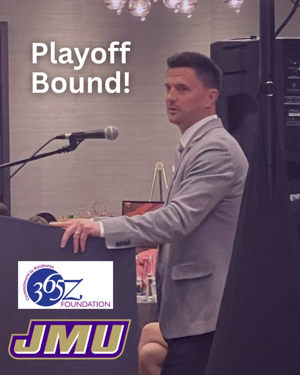 Congratulations to Coach Bob Chesney for leading <a href="/JMUFootball/">JMU Football</a> to the College Football Playoffs!

We were honored to have Coach Chesney speak at our 2023 gala, and we are proud of the incredible programs he built at <a href="/AssumptionUMA/">Assumption University</a> and <a href="/holy_cross/">College of the Holy Cross</a>. 

#365ZFoundation
