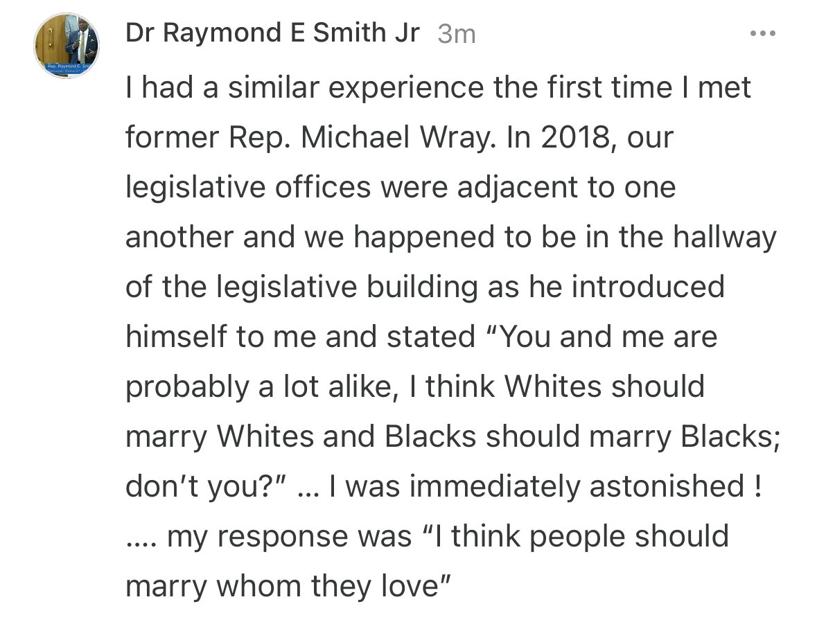 ForwardCarolina's tweet image. Pretty remarkable comment from former NC House Rep. @RayESmithJr here about @RepWray.