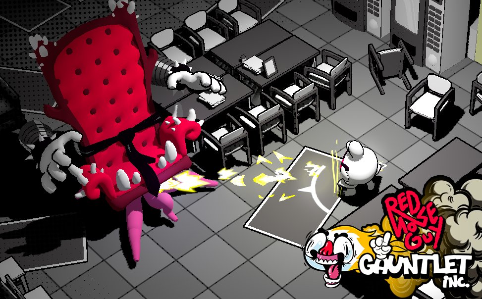 rednoseguy's tweet image. The Manager is coming. He gathers, empowers, consumes. Stop the meeting… or get crushed. 

#indiedev #indiegamedeveloper #indiegamestudio #gamedevelopment #indiegamer #gamedevlife #indiegaming #gameproduction #indiegamecommunity