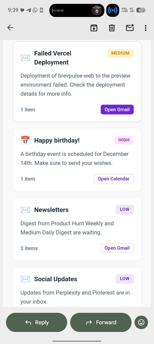 DevText16's tweet image. Happy new week 🙂‍↔️

Day 25 of building @brevpulse 

- Added the Dark theme
- Created other components in the dashboard 
- make a new design of the layout too
- Created the integrations page

#buildinginpublic