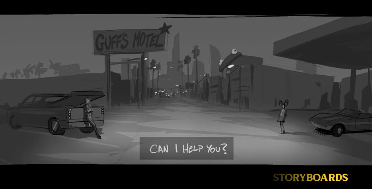 "Guff's Motel" in the bts of the kill bill short is SO FUNNY 😭🤣 WHY IS HE RUNNING A MOTEL