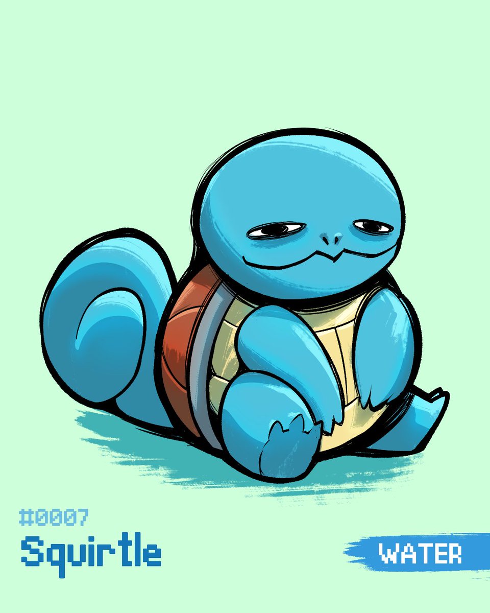 silvachito's tweet photo. THE turtle pokemon by excellence. A derpy one. #Pokemon #squirtle https://t.co/mdbXJNqznS