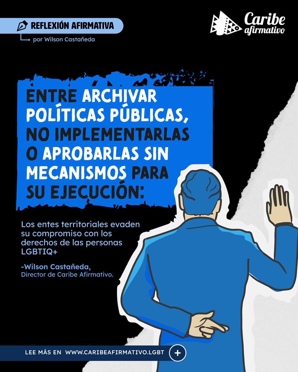 ✍🏽🏳️‍🌈 “El anuncio de la Asamblea de Antioquia —el departamento más violento del país— de no discutir ni aprobar la política pública LGBTIQ+, es una respuesta irresponsable de esa corporación frente a la violencia sistemática contra personas LGBTIQ+”. — <a href="/WillCastanedaC/">Wilson Castañeda C</a>