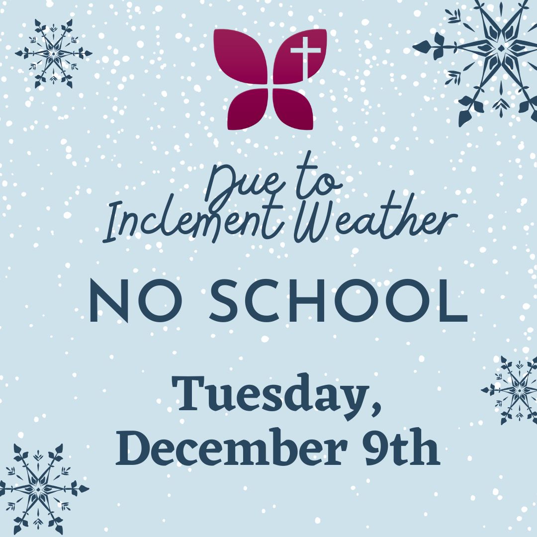 StMM Alert:  In anticipation of icy road conditions and below freezing temps into the later morning hours, StMM will be closed tomorrow, Tuesday, 12/9.  Stay safe &amp; warm Monarchs!❄️