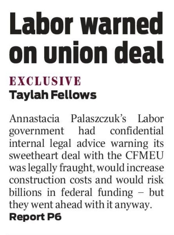 QbccSecrets's tweet image. Bye @a_palaszczuk 👋 Why do Mark ‘Budget Blowout’ @MarkBaileyMP &amp;amp; @MickdeBrenni’s names keep coming up in the @CFMEUQNT inquiry? Why did your @QLDLabor govt hide the deliberate waste of MILLIONS of $ behind ‘legal advice?’ Sacked #duds #flogs #corruption #thevibe #qldpol #auspol