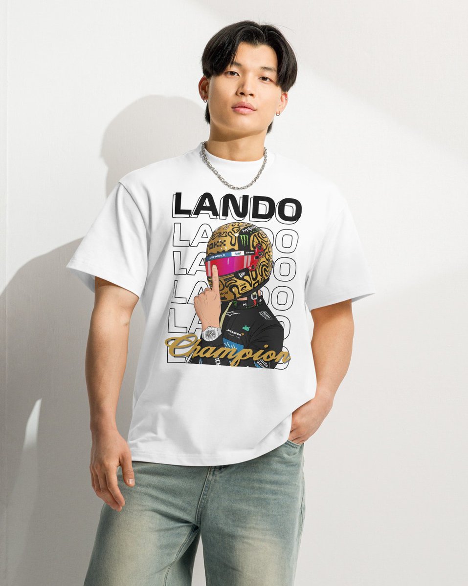 🏆 Lando Norris THE champion of the world 🏎️

#landonorris #LN1 #F1 merch golden helmet
