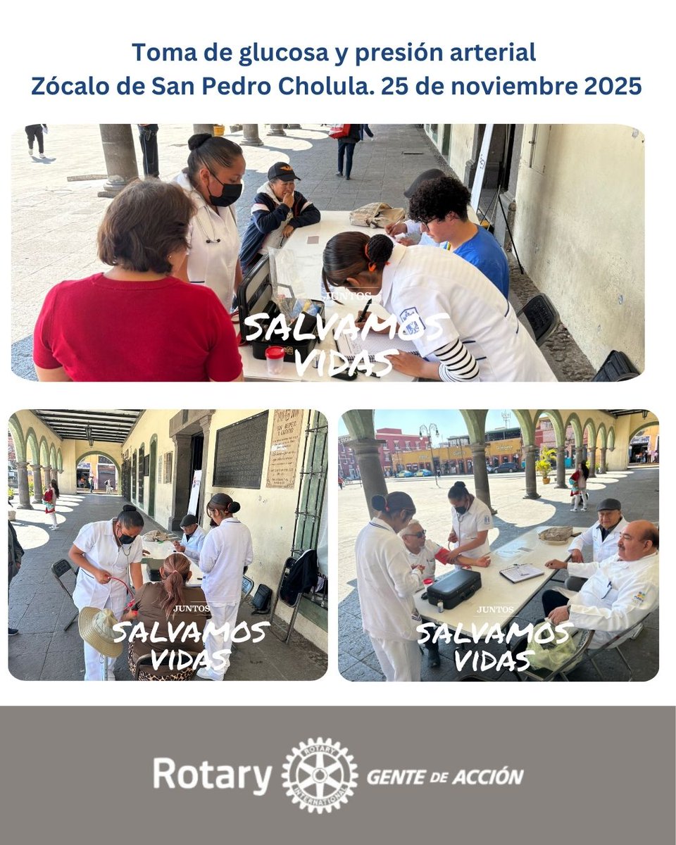 Gracias al apoyo del Gobierno de San Pedro Cholula @gobiernocholula, seguimos Campaña de Salud Permanente, el último martes de cada mes en el portal de San Pedro Cholula. 
#Rotary #GenteDeAcción #WeAreRotary #PeopleOfAction #ProudRotarian #clubrotariodecholula #FundacionRotaria