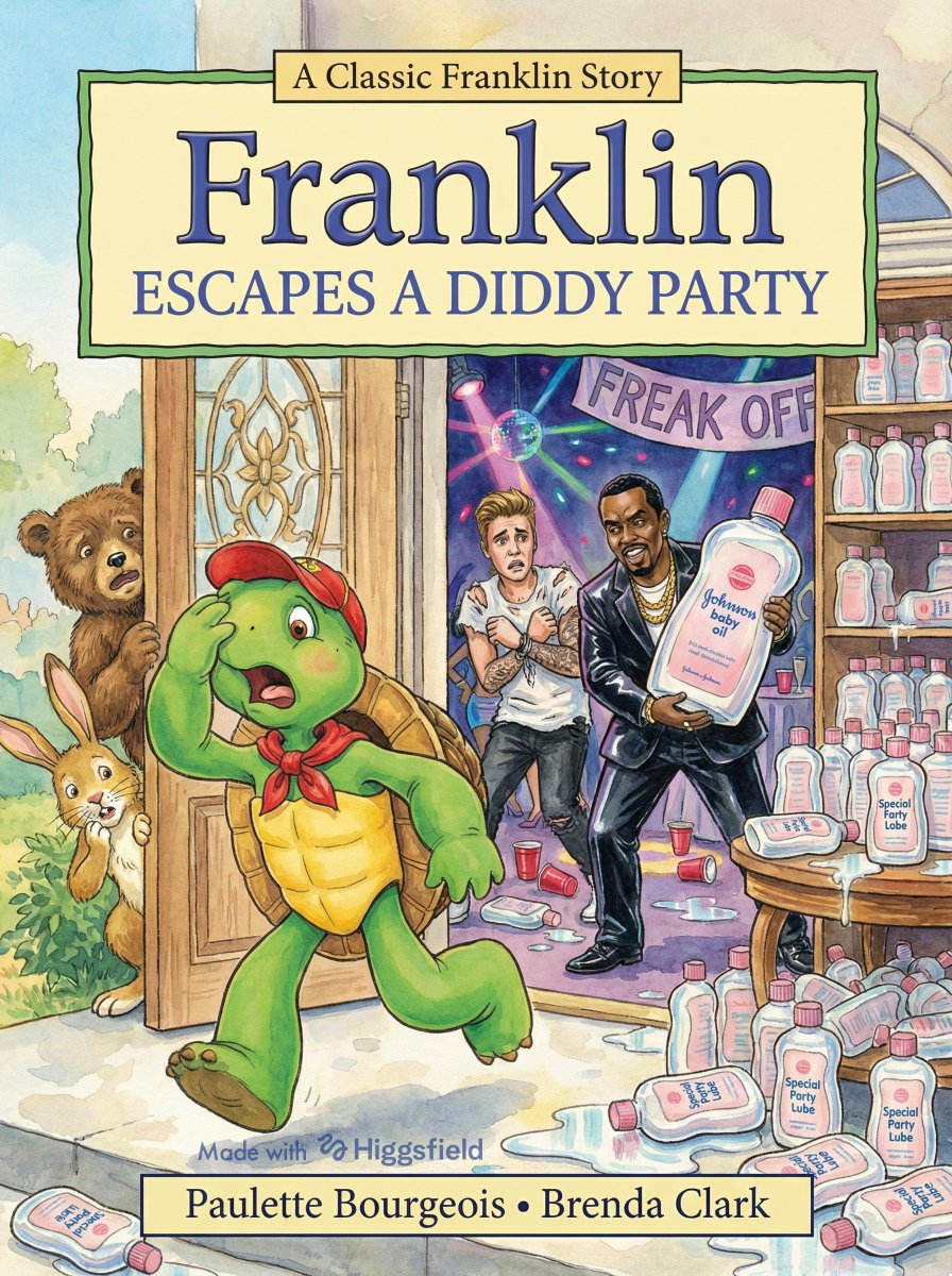 DrClownPhD's tweet photo. Franklin just learned what happened to Justin Bieber! 😬 https://t.co/vIS1fnfpP8