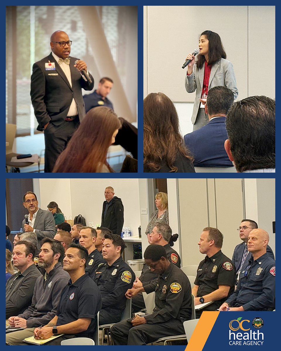 ochealth's tweet image. Excellent turnout at the inaugural OC EMS Trauma Systems of Care meeting. Strengthening collaboration, highlighting our trauma centers and partners, and advancing coordination to support patients across the trauma care continuum. 
#TraumaCare #EMS #ThisIsPublicHealth