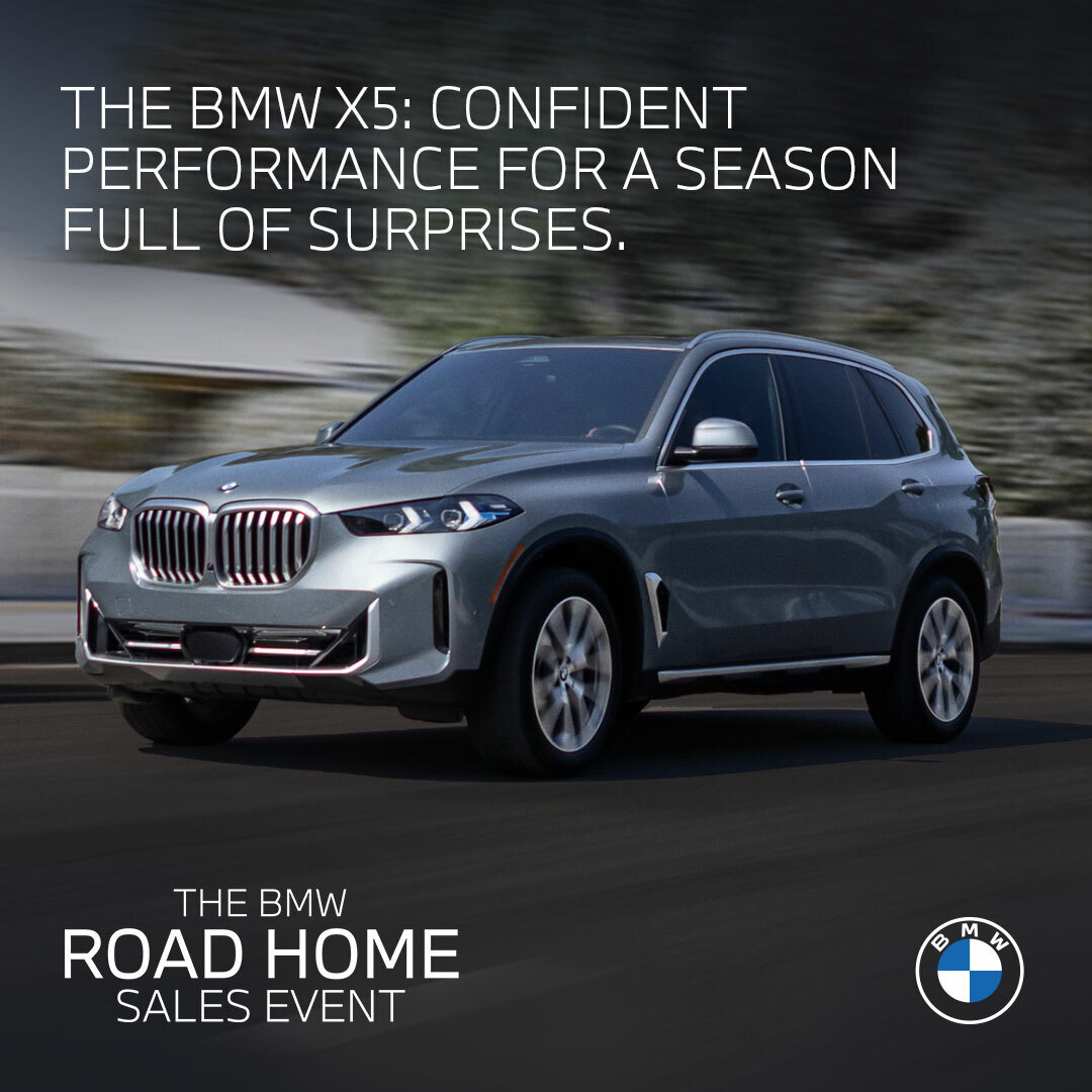Confidence comes standard. The BMW X5 is ready for every twist and turn this holiday season.

Discover yours at the BMW Road Home Sales Event. Browse our inventory today: bit.ly/3fbSexC #BMWX5 #CrevierBMW #Bimmer #OrangeCounty