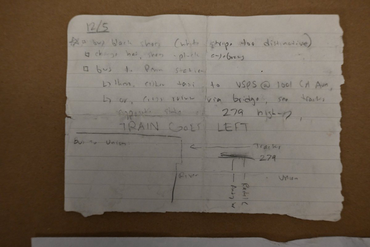 SEE IT: "Pluck eyebrows" and other scribblings on the note found inside Luigi Mangione's backpack