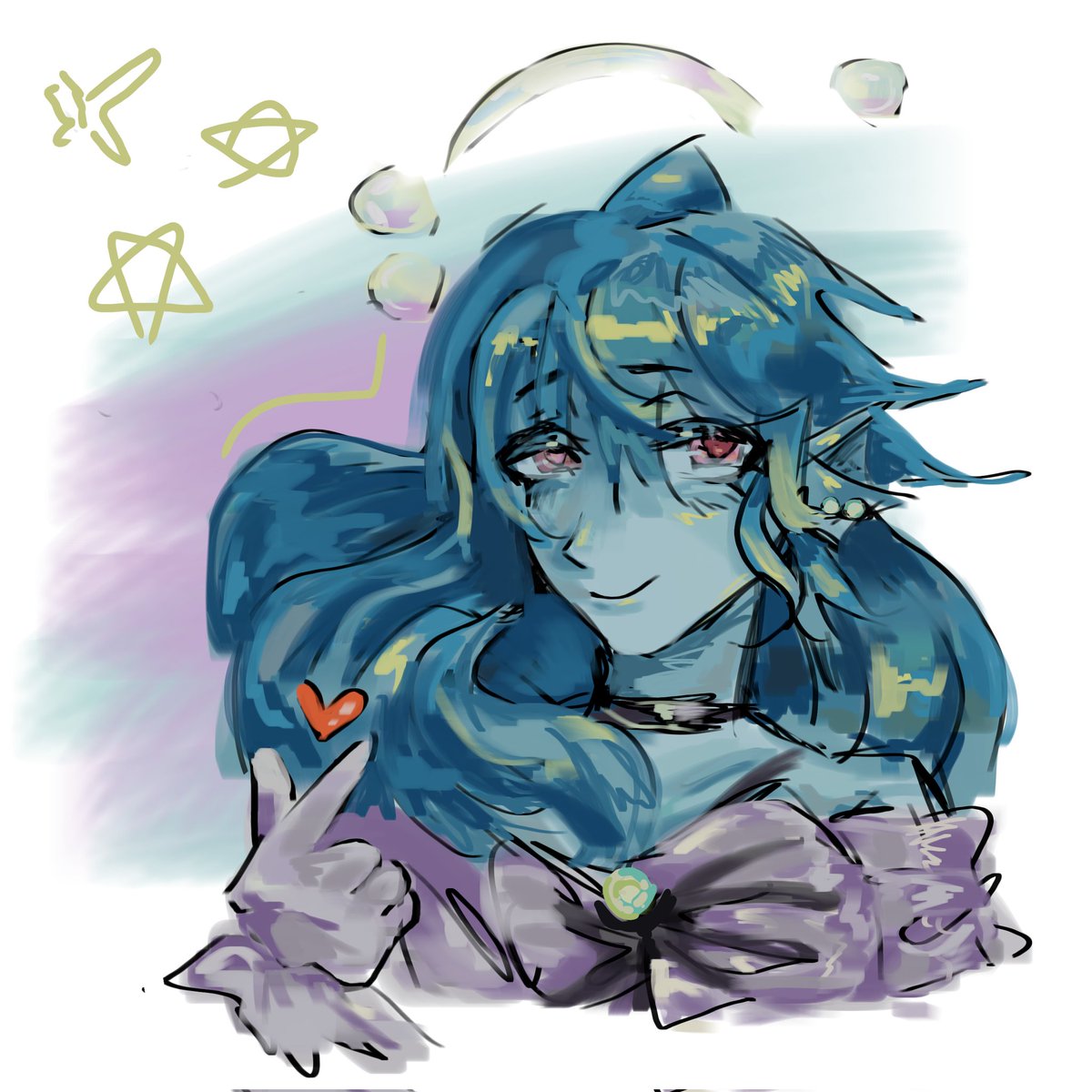 Dol9hin doodle before sleep because she's aweesome!!!! #dol9hinfanart