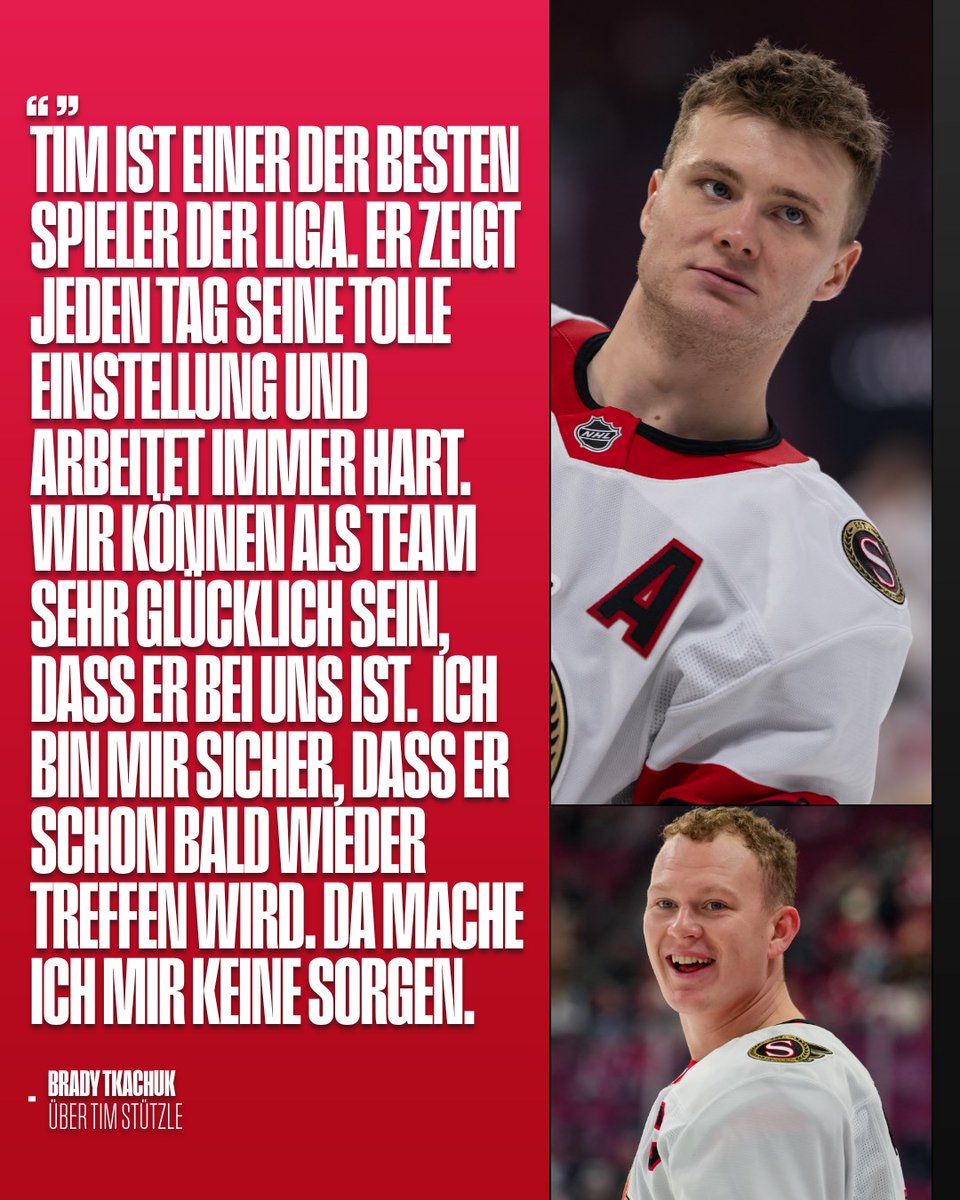 Starke Worte vom Kapitän der Ottawa Senators: Brady Tkachuk stärkt Tim Stützle den Rücken! 😍 

#GoSensGo | @senators | <a href="/timstuetzle18/">Tim Stützle</a> | #Stutzle | #Stützle | <a href="/BradyTkachuk71/">brady tkachuk</a> | #Tkachuk
