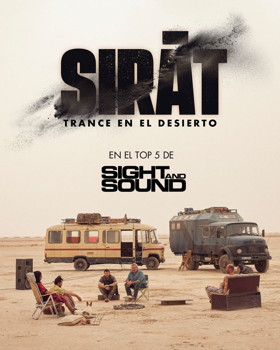 #SIRATtranceEnElDesierto etá dentro del Top 5 de la lista de #SightAndSound 

Próximamente en cines.

#Sirat #Cinépolis #Cinemex #Cine  #OliverLaxe #KangdingRay