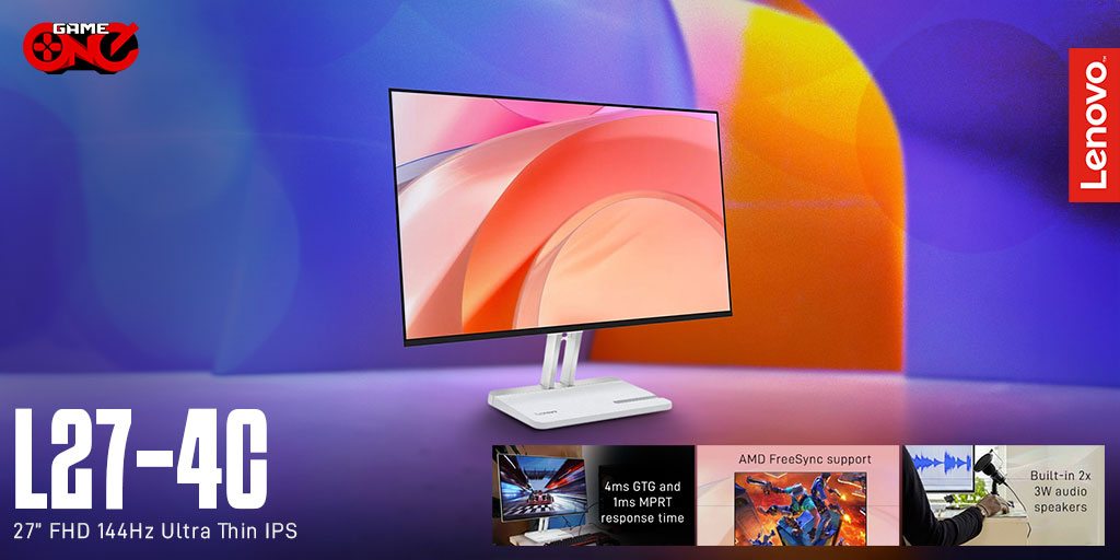 gameoneph's tweet photo. Meet the Lenovo L27-4C Monitor, sleek, vibrant, and immersive, perfect for work, play, and everything in between.

🛒Shop Now: https://t.co/oMTXXUQkNq

#LenovoL27 #LenovoMonitor #GamingMonitor  #PCSetup #MonitorUpgrade #LenovoPH #DeskSetup #GamingSetup #DisplayMonitor #gameoneph https://t.co/sO4wNg3I9m