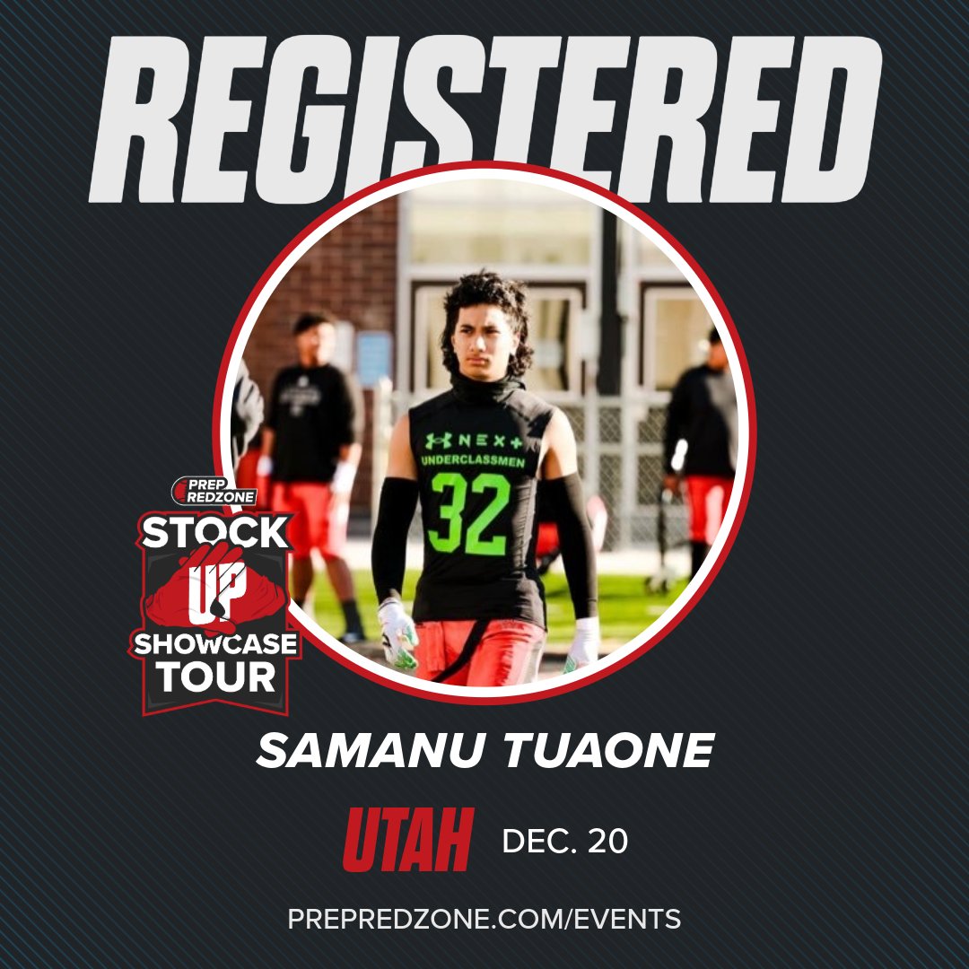 PrepRedzoneUT's tweet image. 𝙍𝙀𝙂𝙄𝙎𝙏𝙀𝙍𝙀𝘿‼️

These top prospects are headed to Riverton on December 20th for the Utah Stock Up Showcase! @SamanuTuaone @lance_whitford @brodydowns8 @Andy_Pham1 

Don’t miss your chance to get noticed - register today: events.prepredzone.com/e/2123/registe…