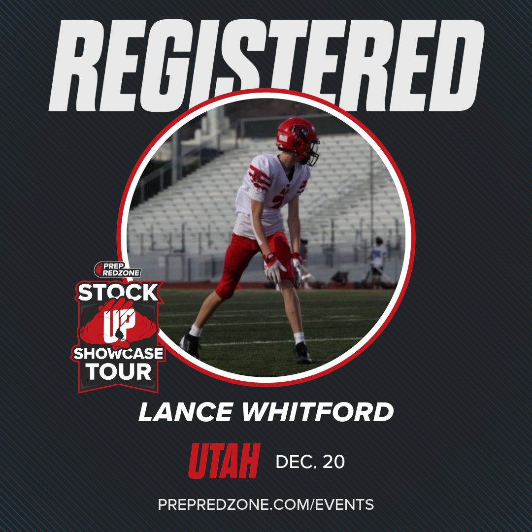 PrepRedzoneUT's tweet image. 𝙍𝙀𝙂𝙄𝙎𝙏𝙀𝙍𝙀𝘿‼️

These top prospects are headed to Riverton on December 20th for the Utah Stock Up Showcase! @SamanuTuaone @lance_whitford @brodydowns8 @Andy_Pham1 

Don’t miss your chance to get noticed - register today: events.prepredzone.com/e/2123/registe…