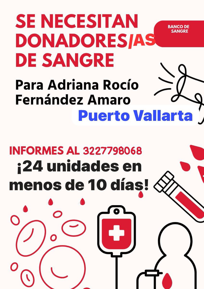 LauraBruges's tweet photo. 🩸Se necesitan donadores de sangre 👇🏽 https://t.co/l8BfcLkbxX
