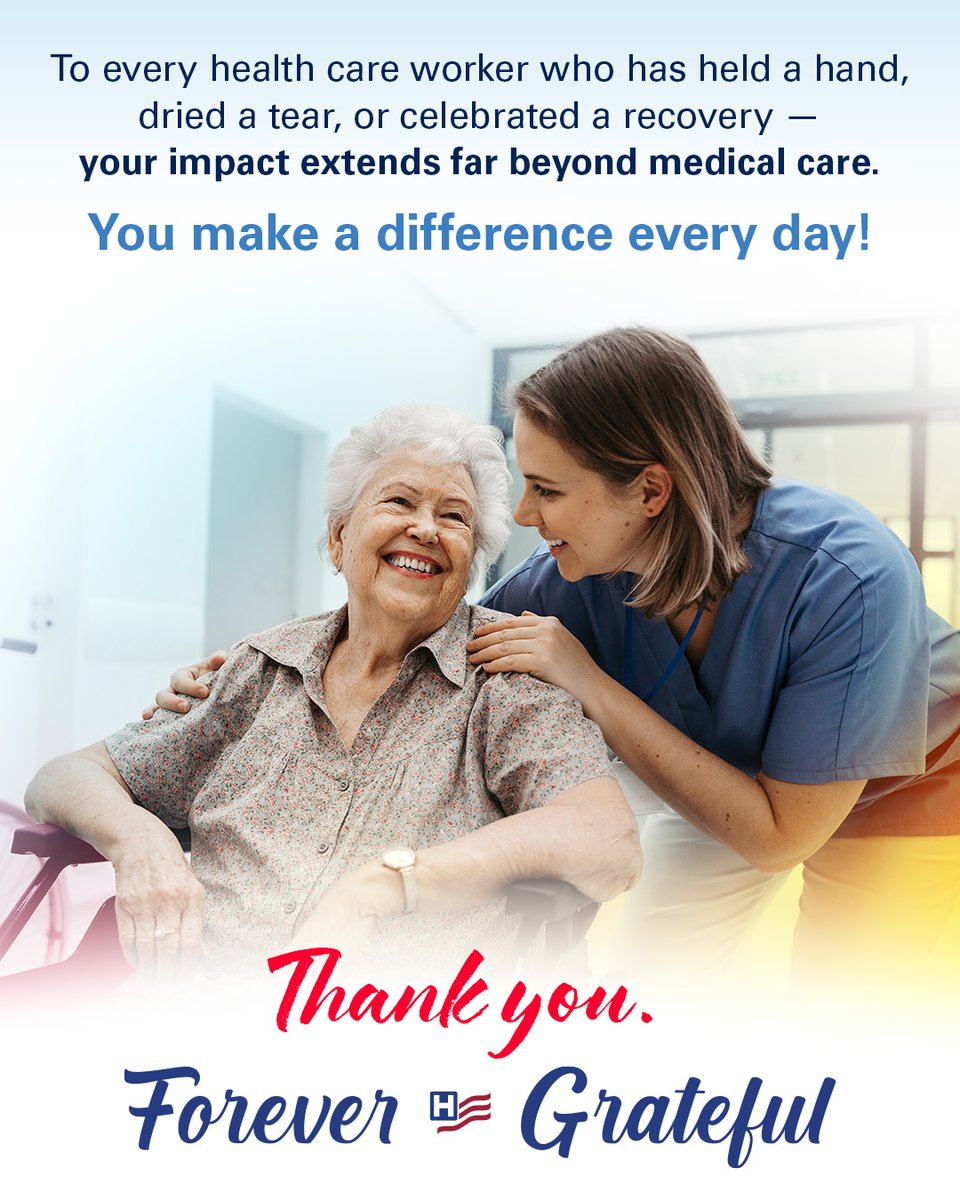 Behind every moment of healing is a health care professional who chose to dedicate his or her life to helping others. Thank you for your tireless efforts to not only provide excellent care, but also for continuously learning and growing to make tomorrow’s care better. #Thankful