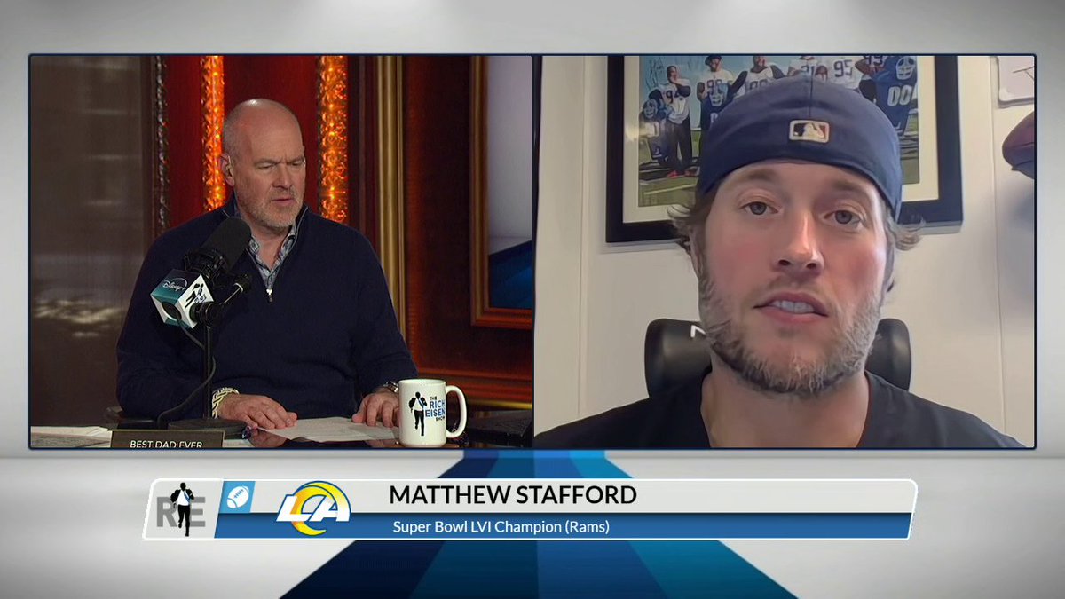 "Davante's got this, just this confidence down there. ... He's still playing at an unbelievable clip."
Matthew Stafford shares what it's like playing with Davante Adams and how he compares to his time with Calvin Johnson 💪
(via The @RichEisenShow)
