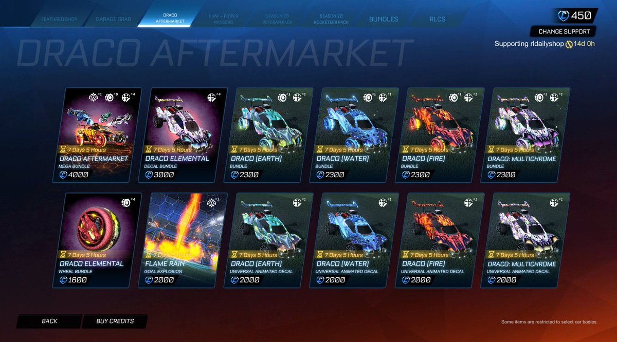 Rocket League Shop tweet media