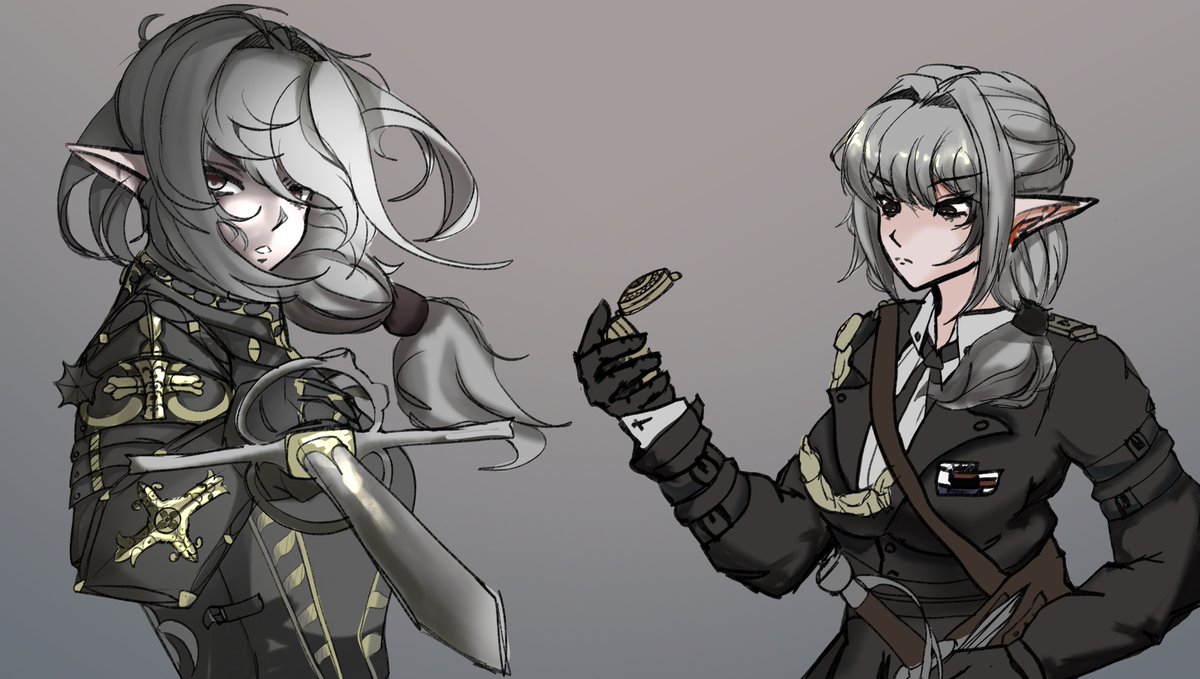 Thank you artwork to <a href="/sizue98/">シズエ(コミュ障)</a> for helping me out in the past...
Battlefield vs day to day?