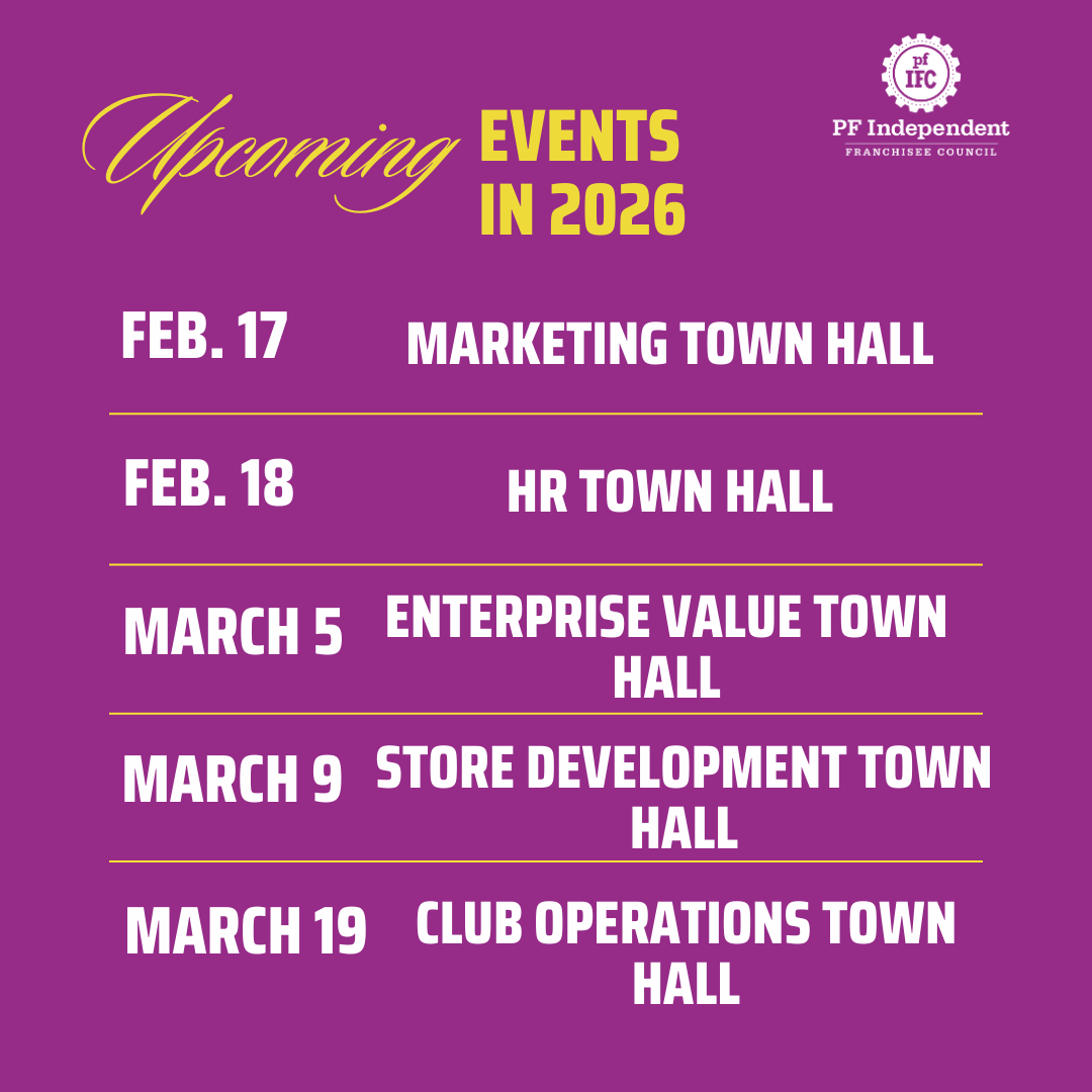 2025 is almost over, which means now is the perfect time to plan for 2026. Be sure to mark your calendars for these town halls happening in Q1 of 2026. #pfifc #townhalls