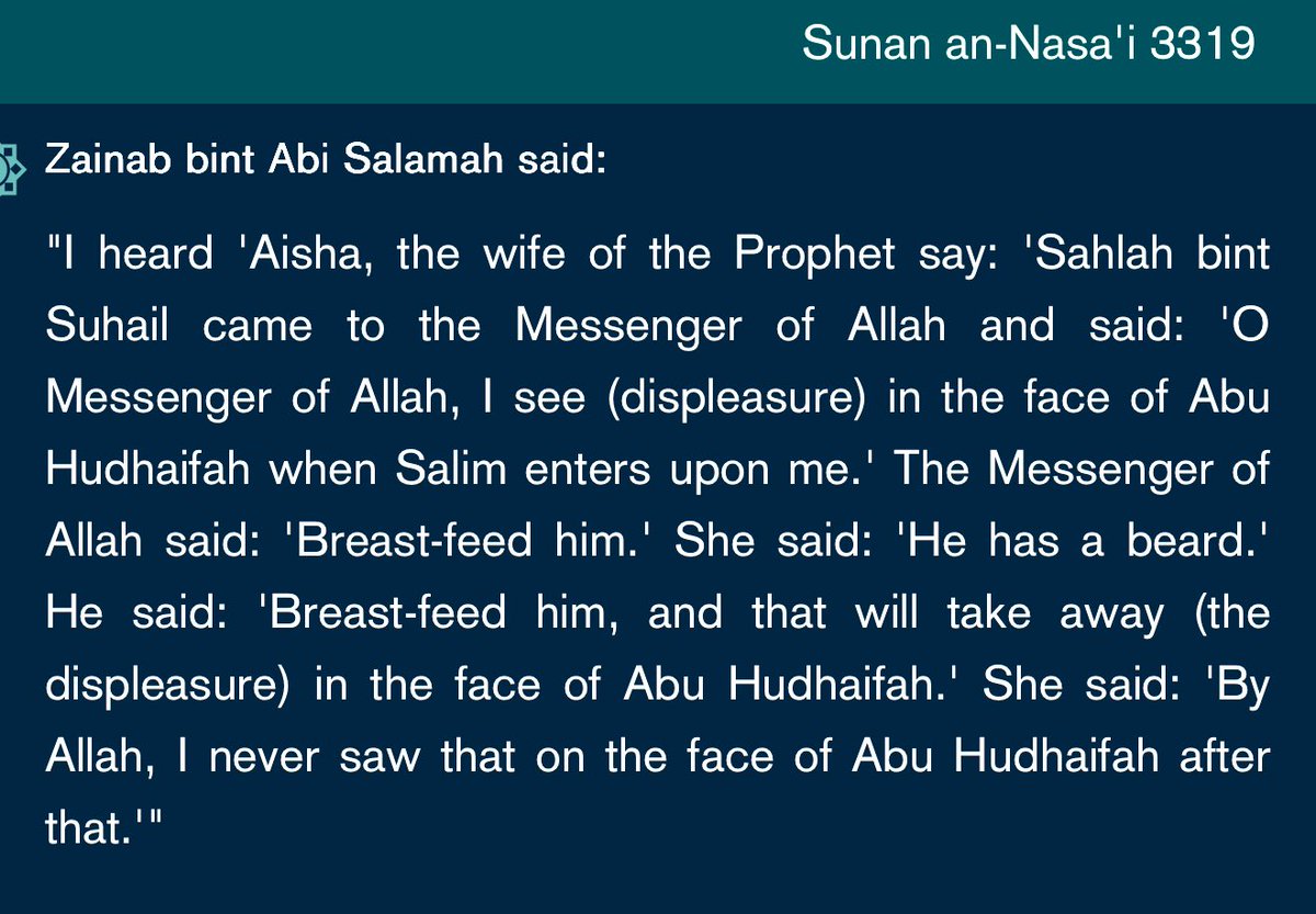 BrotherRasheed's tweet image. Five Sucklings to Purity: Islam’s Strangest Moral Shortcut

In Islam, if your mother breastfeeds another infant five full sucklings, that child becomes your sibling through nursing, and marriage becomes forbidden. But here’s the twist: the same rule applies to adults.

Classical…