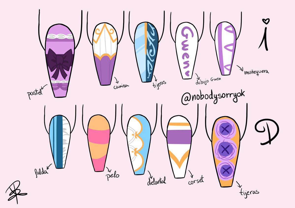 Patricia__034's tweet photo. Cafe Cuties Gwen nails I did for this🫶🏻🩵💜 @operagxofficial #GXNailArt https://t.co/2vt95jttcu