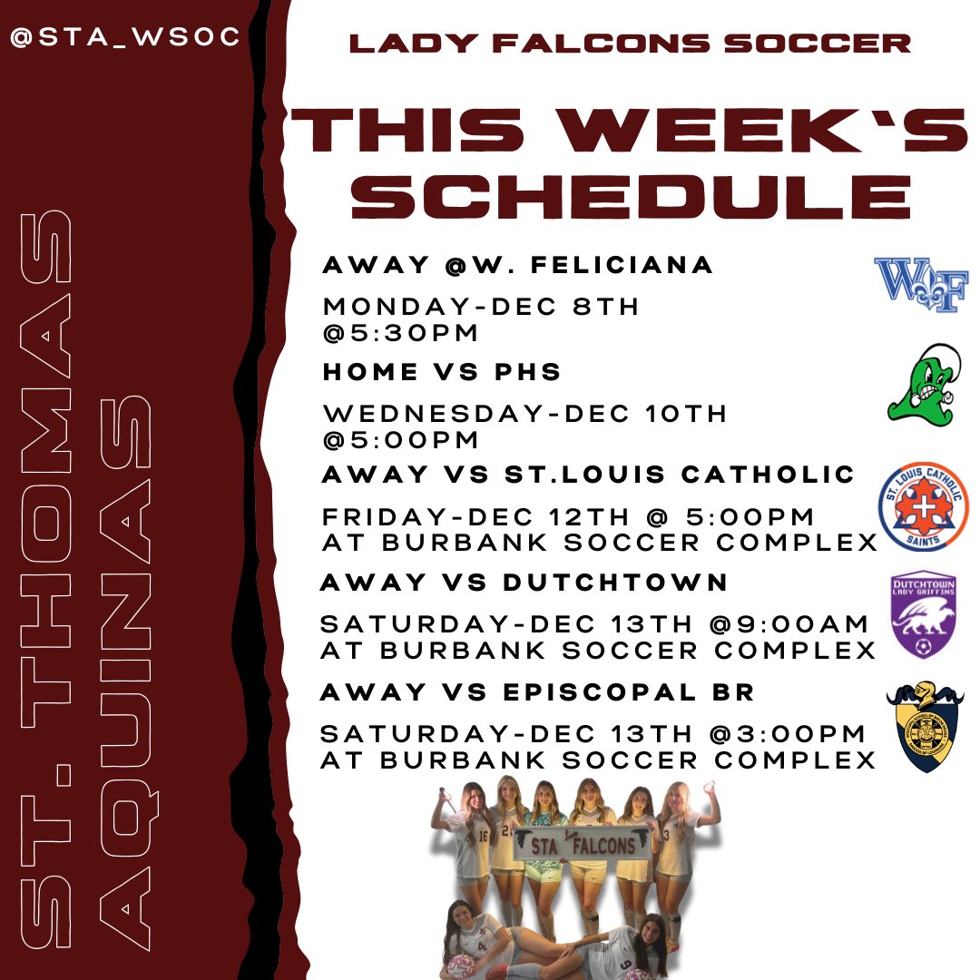 St. Thomas Aquinas Lady Falcons Soccer tweet media