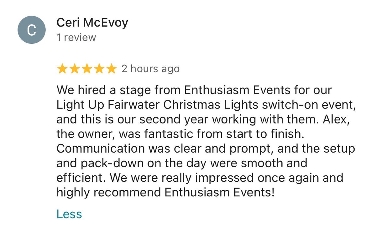 ⭐️⭐️⭐️⭐️⭐️