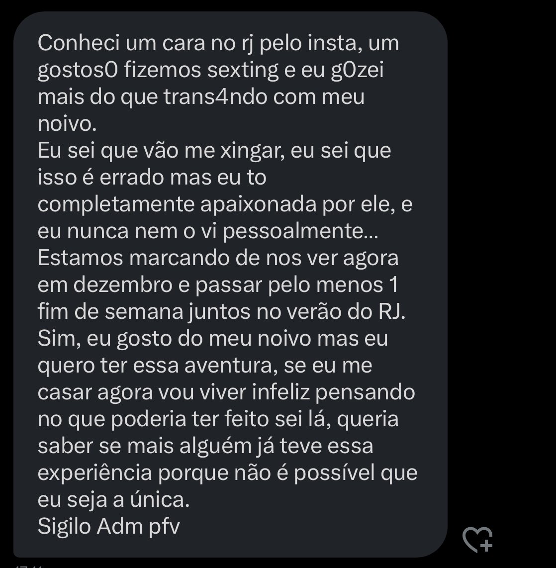 Confissoes pra ler cagando 𝕏 tweet media