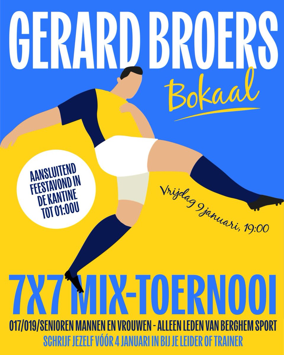 2e editie GERARD BROERS BOKAAL