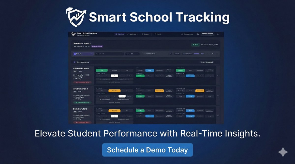 “Complete a class report in under 90 seconds.”
No, really. Smart School Tracking makes reporting fast, easy, and SEEMiS compatible.
✅ Custom metrics
✅ Instant analytics
✅ Email reports to parents
👉 smart-school.uk
