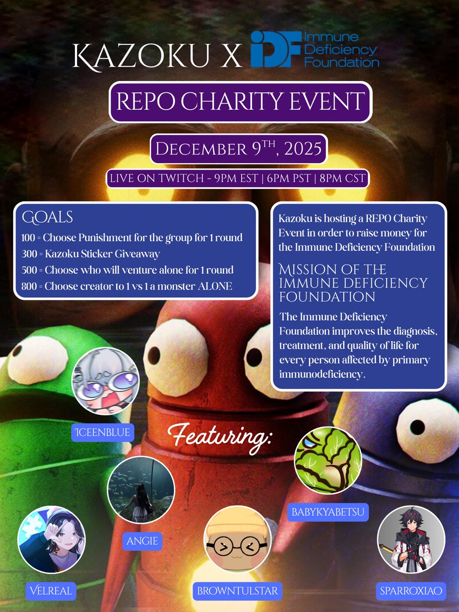 Fun little charity streams tomorrow and Friday!