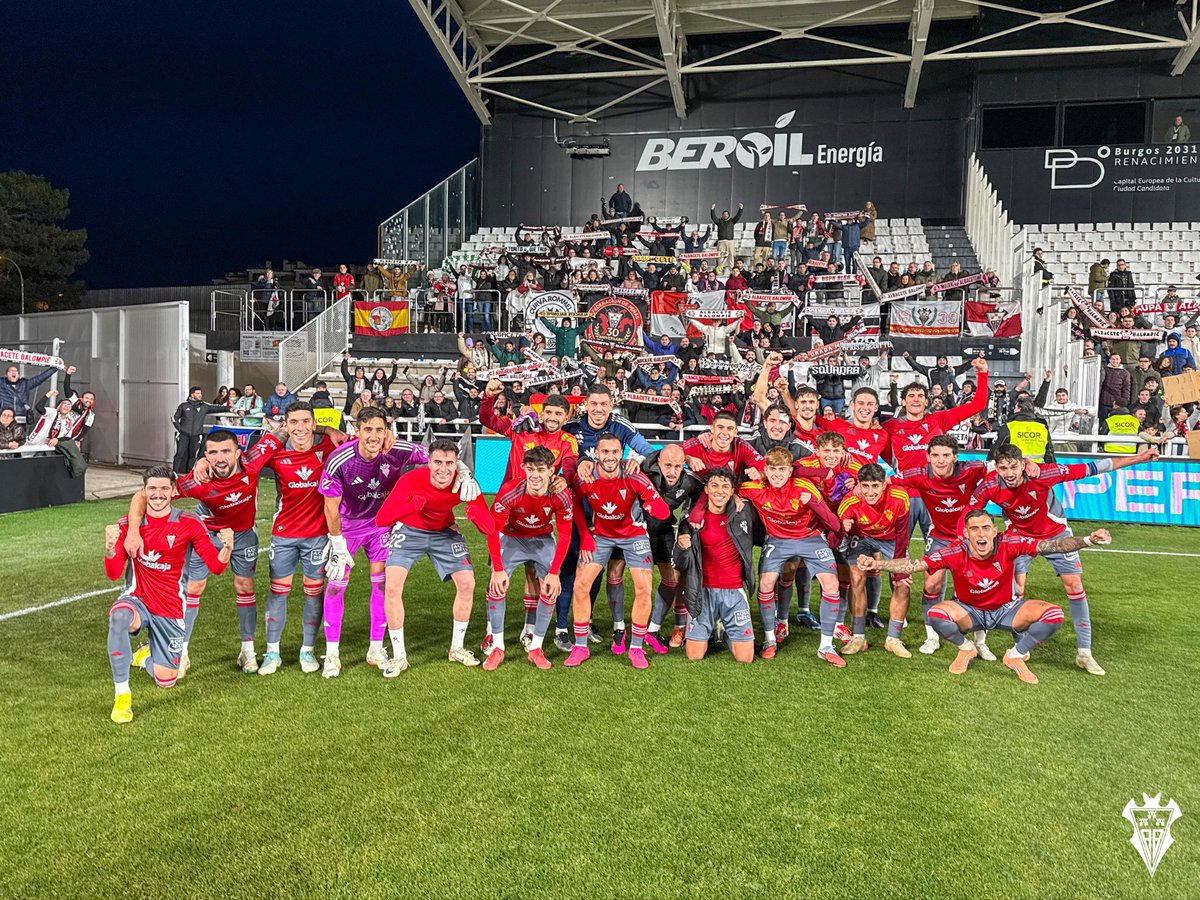 Trasladamos la dinámica de victoria en Copa para conseguir en Liga los 3 puntos en Burgos. Vienen oportunidades muy ilusionantes hasta final de año para seguir creciendo como equipo. #AúpaAlba