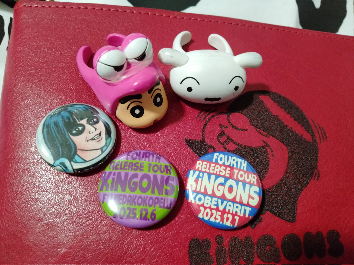 ありがとう缶バッジ✨️ #KiNGONS 2025.12.6藤枝ココペリと 2025.12.7