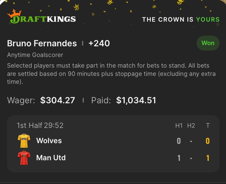 BRUNO GOAL 25 mins in ✅🎉⚽️