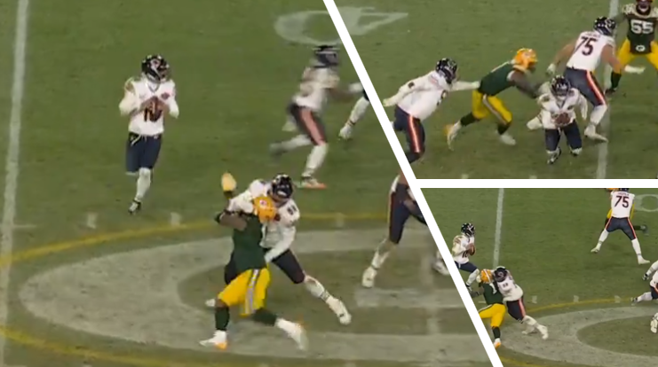 DannyPhantom24's tweet photo. I don't know if I have ever seen a tackle so committed to his hold throughout the entire play, and STILL not get flagged for holding. Micah Parsons deserves better. https://t.co/pHnbW33dT7